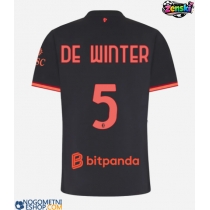Ženski Nogometni dresi AC Milan Koni De Winter #5 Tretji 2026-27 Kratek Rokav